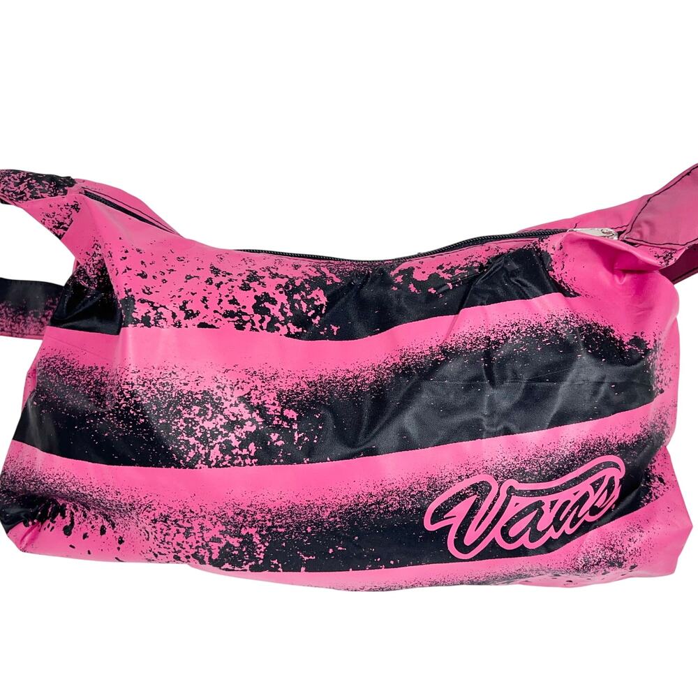 Vans Crossbody Messenger Bag Single Shoulder Strap Pink Black Zipper New w/ Tags